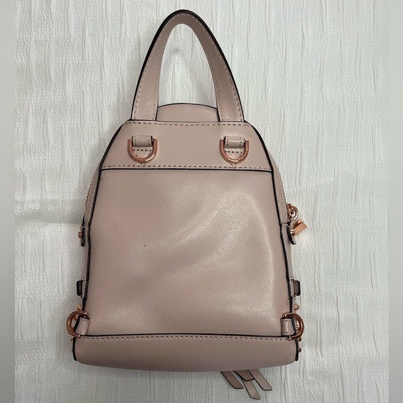MICHAEL KORS Rhea Mini Leather Backpack Studded Soft Pink - Picture 6 of 12